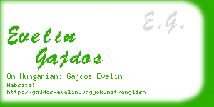 evelin gajdos business card